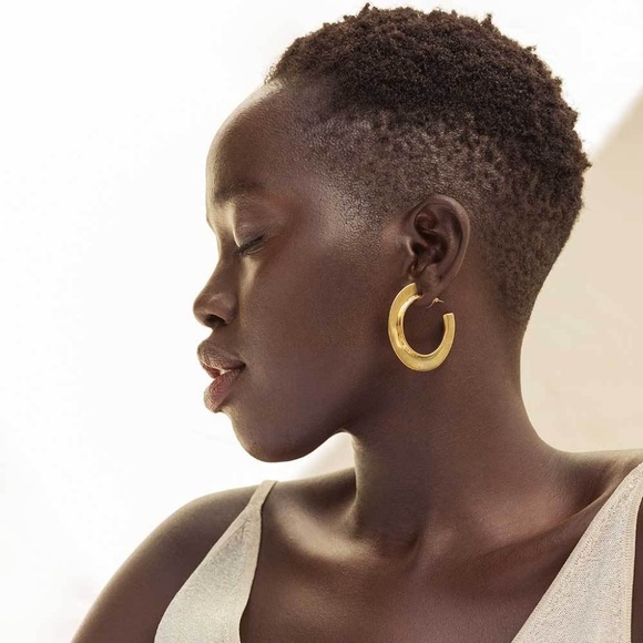 SOKO Shop Jewelry - Gold Paddle Hoops SOKO Shop Jewelry - Gold Paddle Hoops